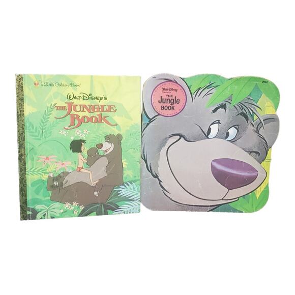 Walt Disney The Jungle Book Little Golden Book & Golden Shape Book Softcovers - Picture 1 of 9
